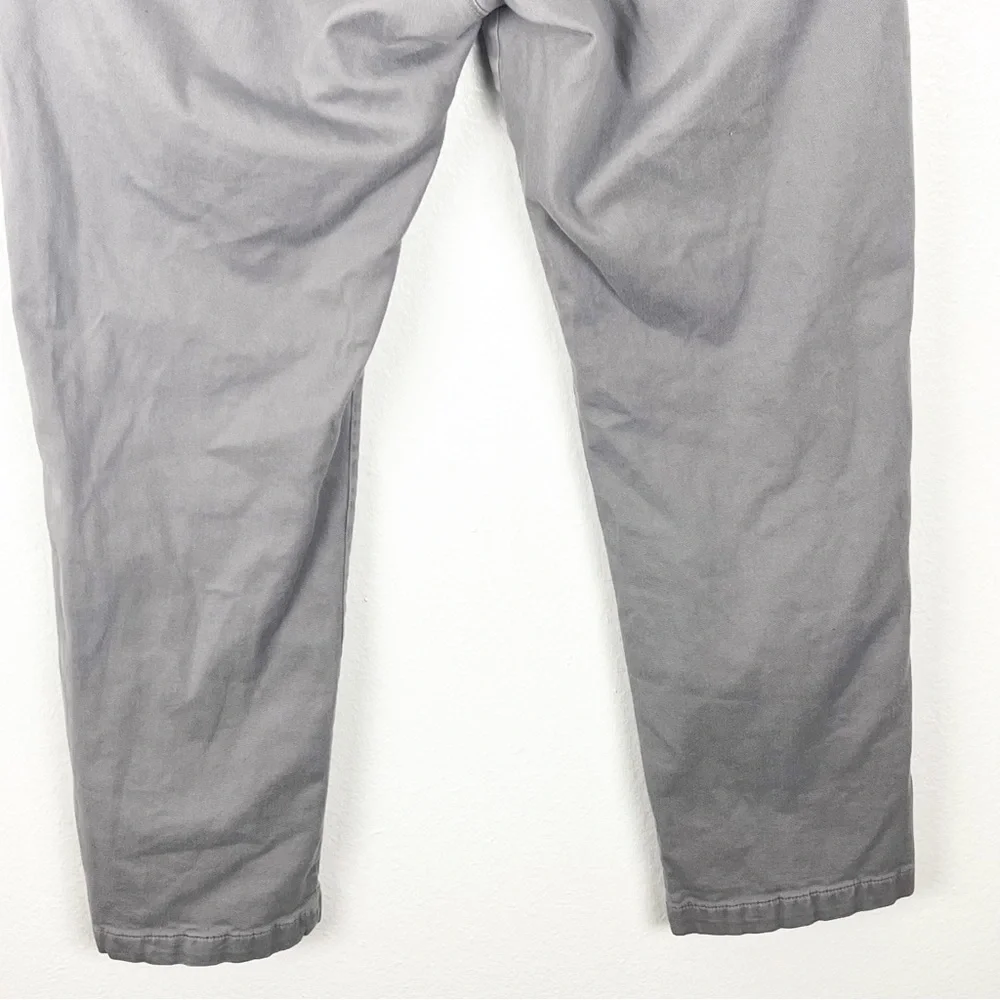 J. CREW Mercantile Flex Light Gray Fleece Lined Pants, Size 33 x 30